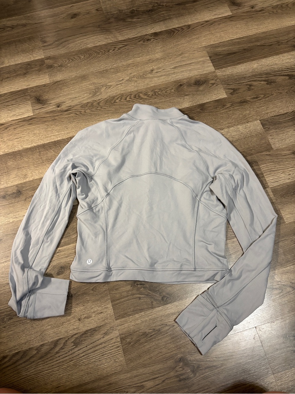 lululemon athletica Light Gray Long Sleeve Athletic Jacket
